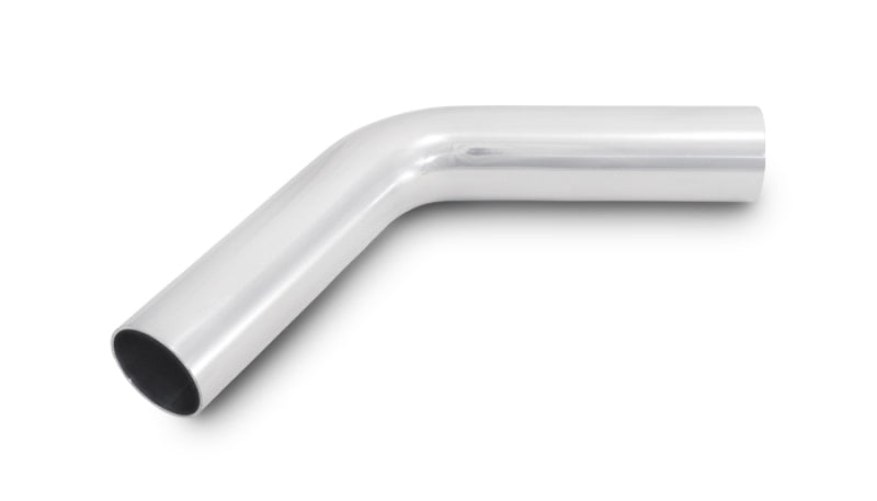 Vibrant 2821 FITS: 3.5in O.D. Universal Aluminum Tubing (60 degree Bend) Polished Aluminum Tubing