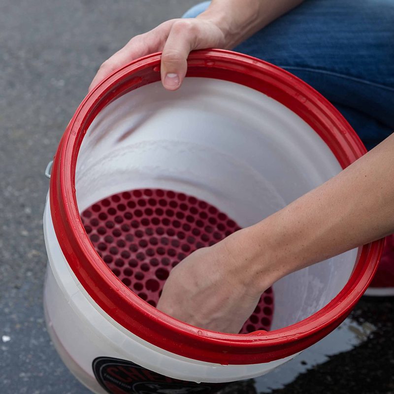 Chemical Guys DIRTTRAP02 FITS: Cyclone Dirt Trap Car Wash Bucket Insert Red Wash Buckets