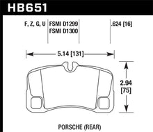 Load image into Gallery viewer, Hawk Performance HB651Z.624 FITS: Hawk 07-08 Porsche 911 Turbo/911 GT3/911 GT3 CUP Rear Ceramic Street Brake Pads Brake Pads Performance