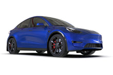 Load image into Gallery viewer, Rally Armor MF72-UR-WH/BLK FITS: 20-26 Tesla Model Y, Juniper Y White UR Mud Flap w/Black Logo Mud Flaps