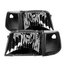 Load image into Gallery viewer, SPYDER 9029363 FITS:xTune Ford Ranger 93-97 Crystal Headlights w/ Corner Lights 4pcs Sets Black HD-JH-FR93-SET-BK Headlights