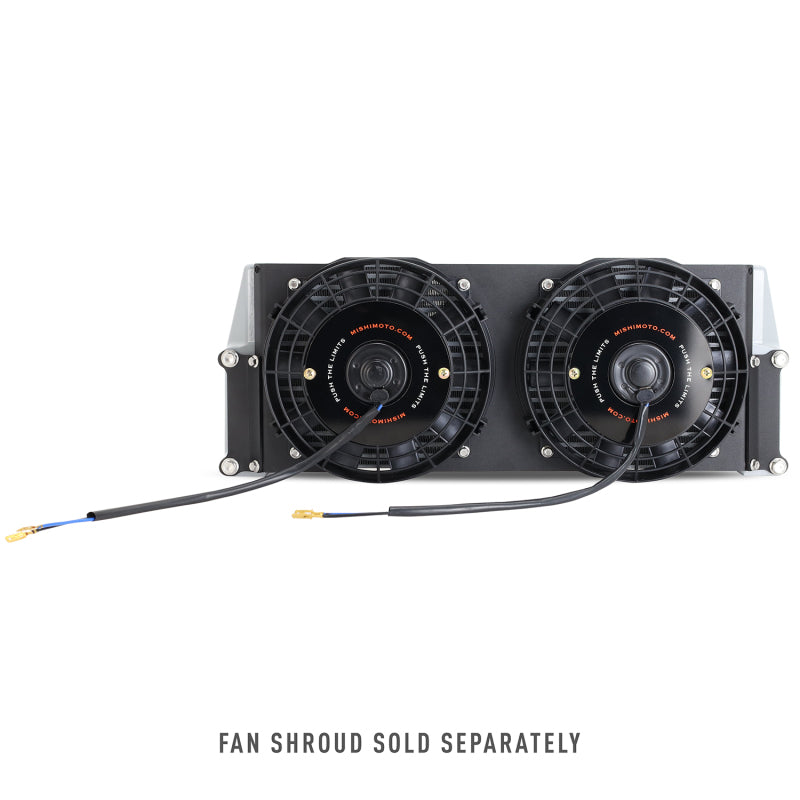 Mishimoto MMOC-SSO-17SL FITS: Oil Coolers FITS: Heavy-Duty Oil Cooler 17in. Same-Side Outlets Silver Oil Coolers
