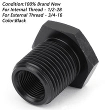 Load image into Gallery viewer, 1/2-28 To 3/4-16 Oil Filter Threaded Adapter 6061-T6 Aircraft Aluminum