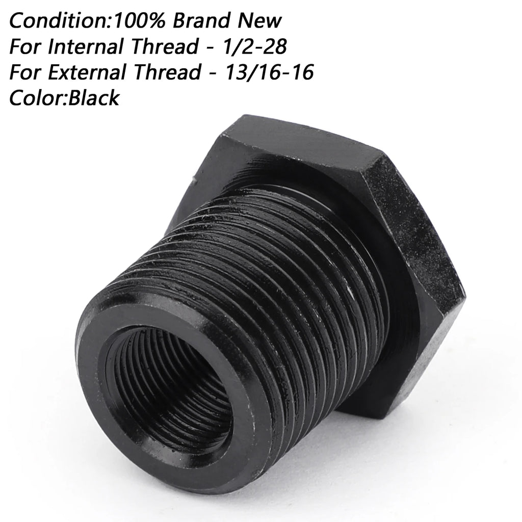 1/2-28 To 13/16-16 Oil Filter Threaded Adapter 6061-T6 Aircraft Aluminum