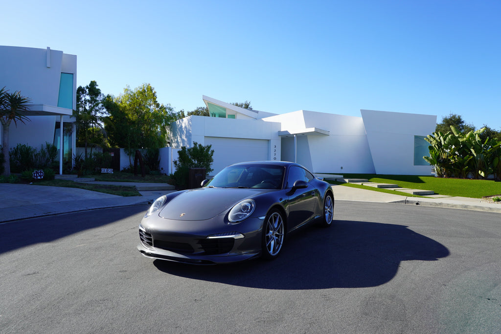 Porsche 991 Carrera Euro GT chin spoiler by BetterBodies Motorsport, polyurethane front bumper lip splitter for 2012–2015 models.