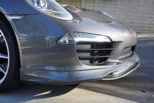 Load image into Gallery viewer, Porsche 991 Carrera Euro GT chin spoiler in polyurethane, front bumper splitter for 2012–2015 models, by BetterBodies Motorsport.