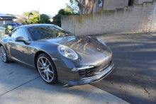 Load image into Gallery viewer, Porsche 991 Carrera Euro GT Chin Spoiler by BetterBodies Motorsport, polyurethane front bumper lip splitter for 2012-2015 models.