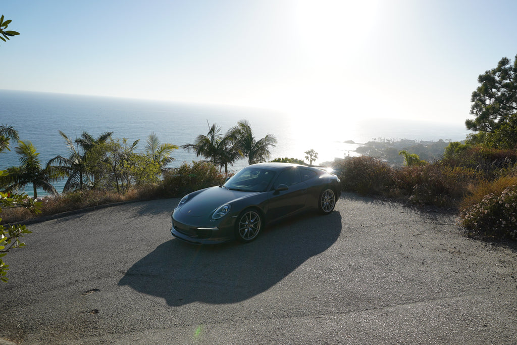 Porsche 991 Carrera Euro GT chin spoiler in polyurethane, front bumper splitter for 2012-2015 models by BetterBodies Motorsport.