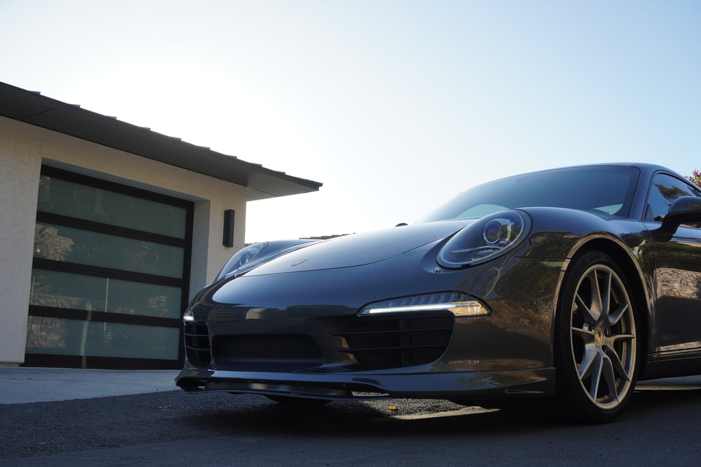 Porsche 991 Carrera Euro GT chin spoiler by BetterBodies Motorsport, polyurethane front lip splitter for 2012-2015 models.