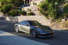 Load image into Gallery viewer, Porsche 991 Carrera Euro GT chin spoiler front lip splitter in polyurethane for 2012-2015 models, installed on front bumper.