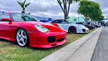 Load image into Gallery viewer, BetterBodies Motorsport Porsche 996 Turbo front lip spoiler for 1999-2004, racing style bumper enhancement, lightweight and aerodynamic.