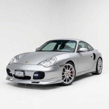 Load image into Gallery viewer, BetterBodies Motorsport Porsche 996 Turbo 1999-2004 front lip spoiler, racing style bumper enhancement, sleek aerodynamic design.