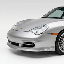 Load image into Gallery viewer, Porsche 996.2 Carrera GT3TEK front lip spoiler by BetterBodies Motorsport, racing style upgrade for 2002–2004 models, close-up view