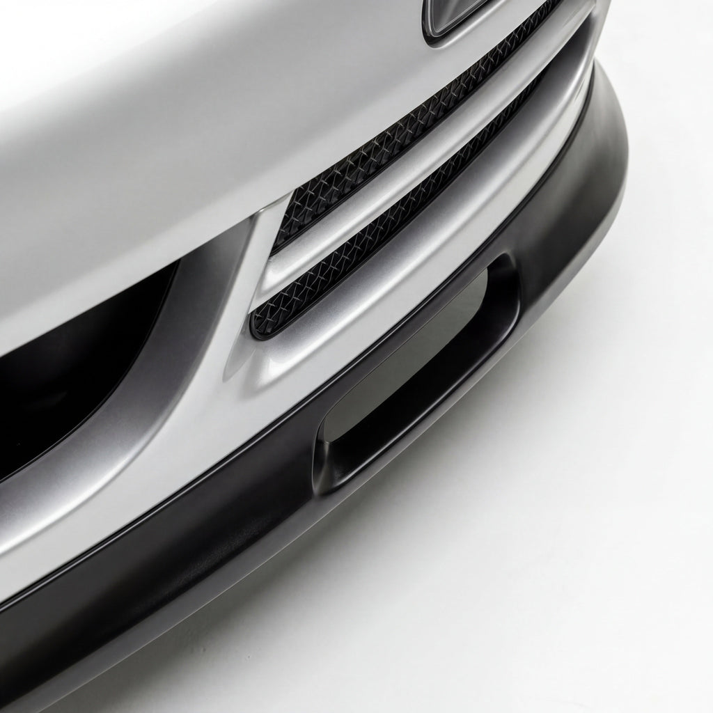 Porsche 997.1 Carrera front spoiler lip in GT3 style, made of durable polyurethane, designed for 2005–2008 models.