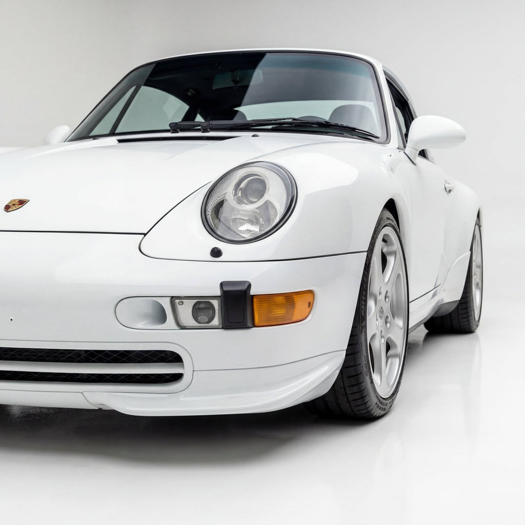 Porsche 993 RS style front splitters by BetterBodies Motorsport, polyurethane aero upgrade for 1995-1998 Porsche 993.
