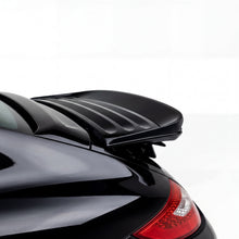 Load image into Gallery viewer, Porsche 997 Carrera GT3TEK rear wing by BetterBodies Motorsport, polyurethane ducktail spoiler on a sports car, close-up view.