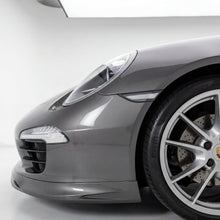 Load image into Gallery viewer, Porsche 991 Carrera Euro GT Chin Spoiler by BetterBodies Motorsport, polyurethane front lip splitter for 2012-2015 models.