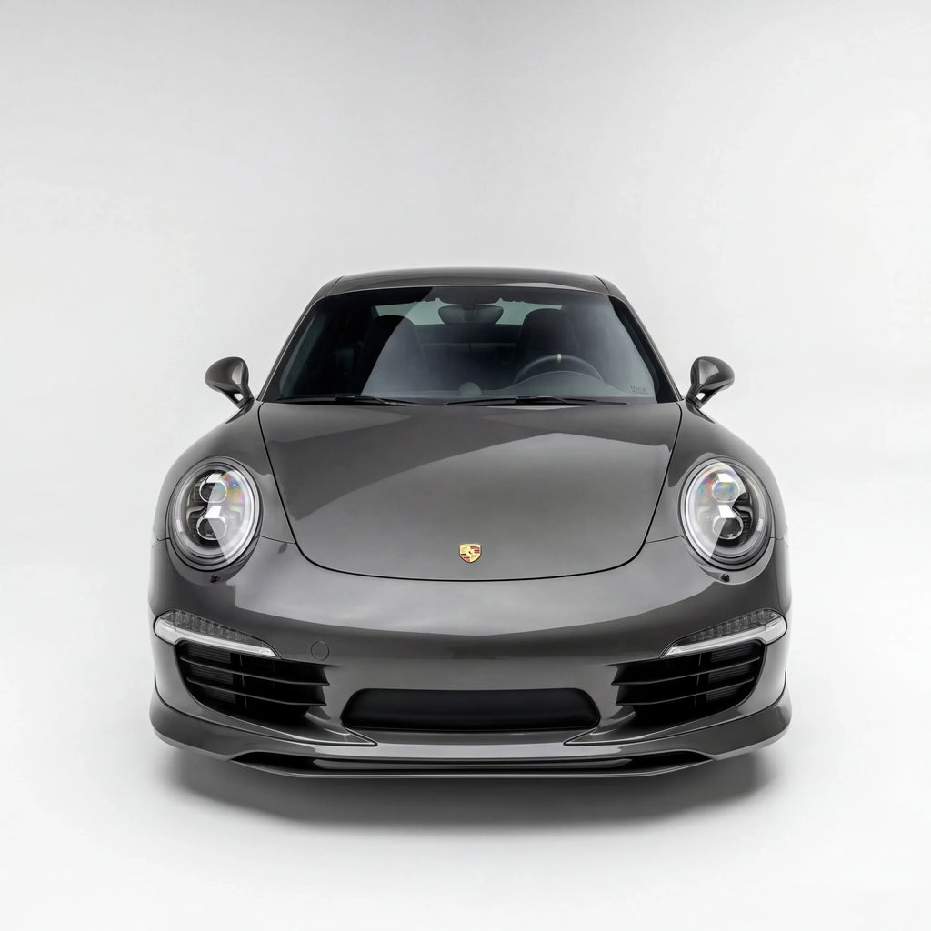 BetterBodies Motorsport Porsche 991.1 Aero Kit front lip and rear diffuser installed on a 2012–2016 sports car.