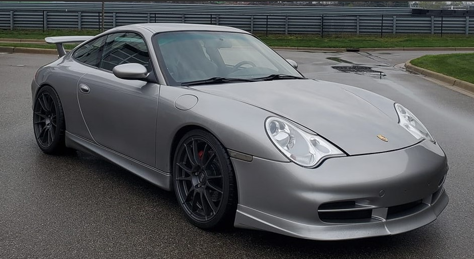 BetterBodies Motorsport Porsche 996.2 Carrera GT3TEK front lip spoiler, racing style upgrade for 2002–2004 Porsche 996.