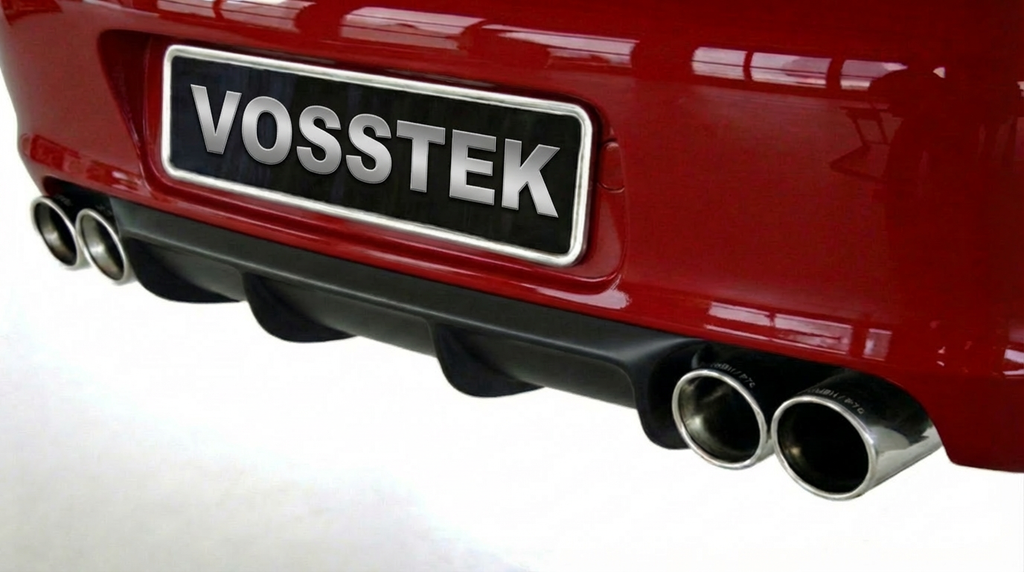 Porsche 997.1 Carrera rear diffuser by BetterBodies Motorsport, RUF/Strosek style polyurethane for 2005–2008 models.