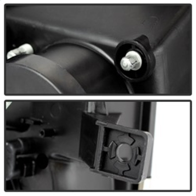 SPYDER 5077592 FITS: Ford F150 09-14 Projector Headlights Halogen Model- Light Bar DRL Blk PRO-YD-FF15009-LBDRL-BK Headlights