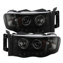 Load image into Gallery viewer, SPYDER 5078384 FITS: Dodge Ram 1500 02-05 03-05 Projector Headlights LED Halo LED Blk Smke PRO-YD-DR02-HL-BSM Headlights
