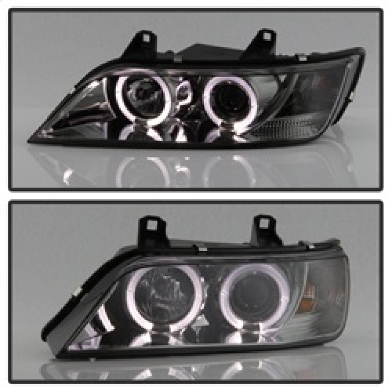 SPYDER 5009104 FITS: BMW Z3 96-02 Projector Headlights LED Halo Smoke High H1 Low H1 PRO-YD-BMWZ396-HL-SM Headlights