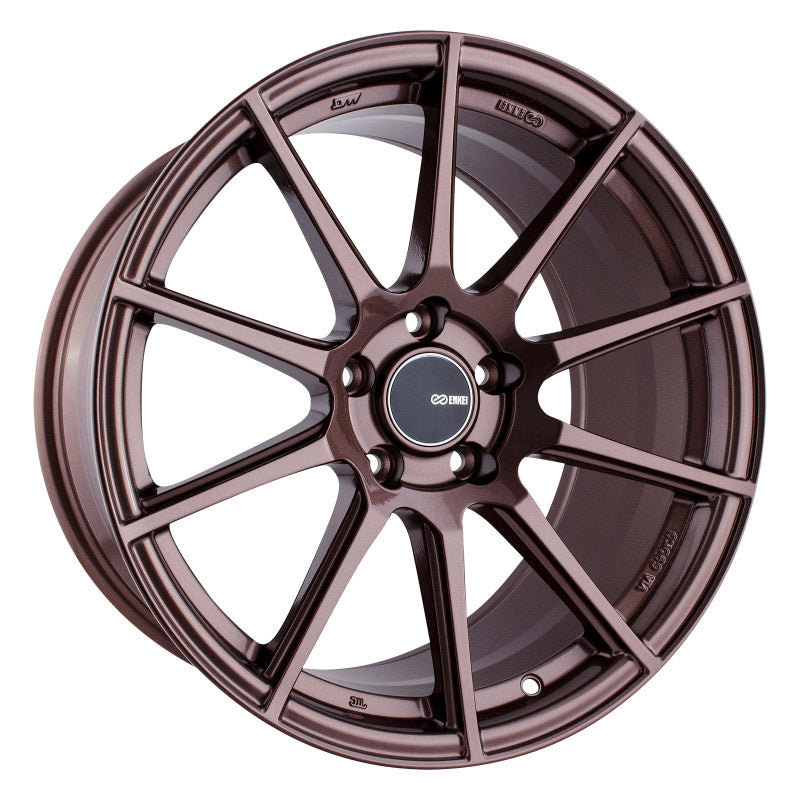 Enkei 499-895-6535ZP FITS: TS10 18x9.5 35mm Offset 5x114.3 Bolt Pattern 72.6mm Bore Dia Copper Wheel Wheels Cast