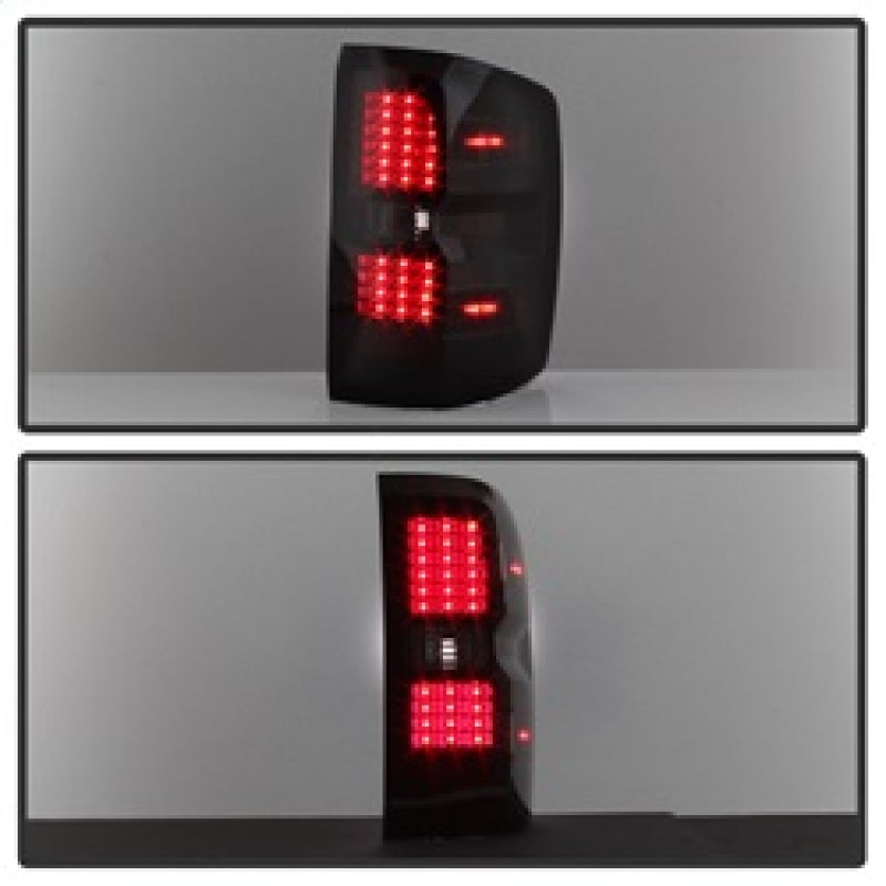 SPYDER 9036552 FITS:xTune Chevy 1500 14-16 / Silverado 2500HD/3500HD LED Tail Lights Black Smoked ALT-JH-CS14-LED-BSM Tail Lights
