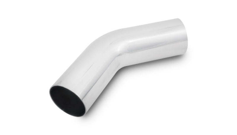 Vibrant 2975 FITS: 5in OD T6061 Aluminum Mandrel Bend 45 Degree Polished Aluminum Tubing