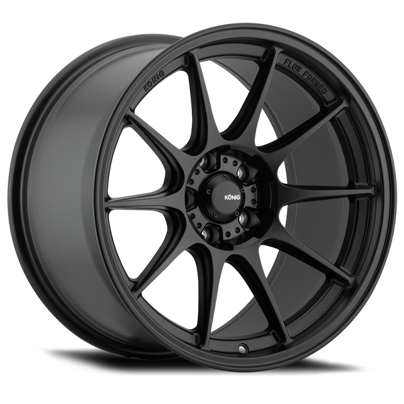 Konig DK89514435 FITS: Dekagram 19x8.5 5x114.3 ET43 Semi-Matte Black Wheels Cast
