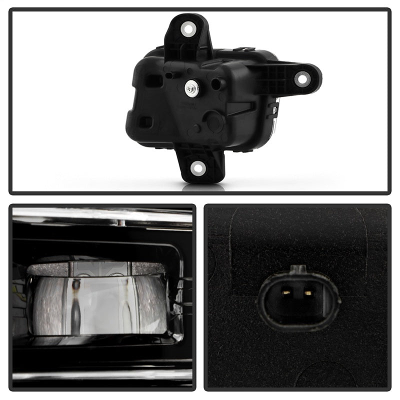 SPYDER 9054167 FITS: 23-25 GMC Sierra 1500 OEM Style LED Fog Light w/ Switch Clear (FL-GS2023-LED-C) Fog Lights