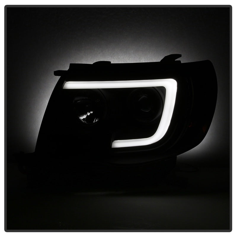 SPYDER 5085771 FITS: 05-11 Toyota Tacoma Ver 2 Proj Headlights Light Bar DRL Black Smoke PRO-YD-TT05V2-LB-BSM Headlights