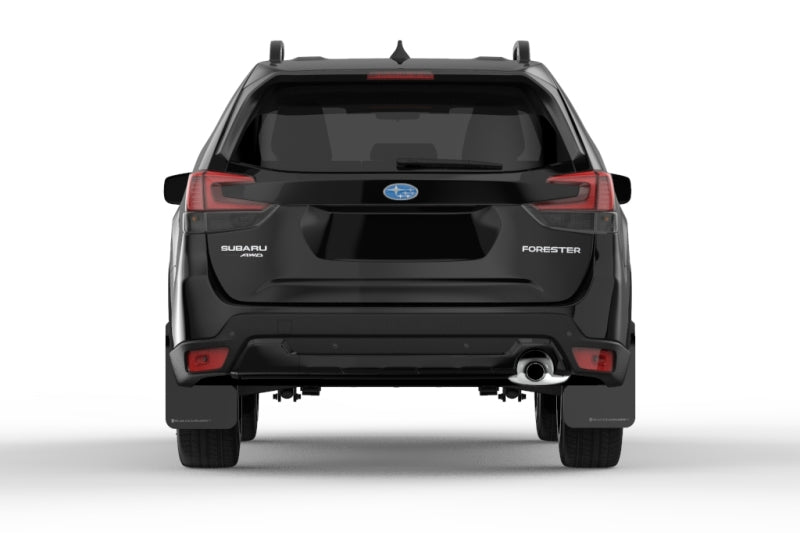 Rally Armor MF52-UR-BLK/GRY FITS: 19-21 Subaru Forester Black UR Mud Flap w/ Grey Logo Mud Flaps