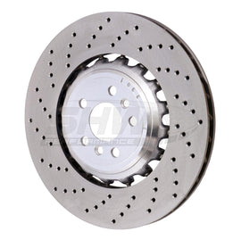 SHW Performance BRL42503 FITS:SHW 18-21 BMW M5 4.4L Left Rear Cross-Drilled Lightweight Brake Rotor (34217991103) Brake Rotors Drilled