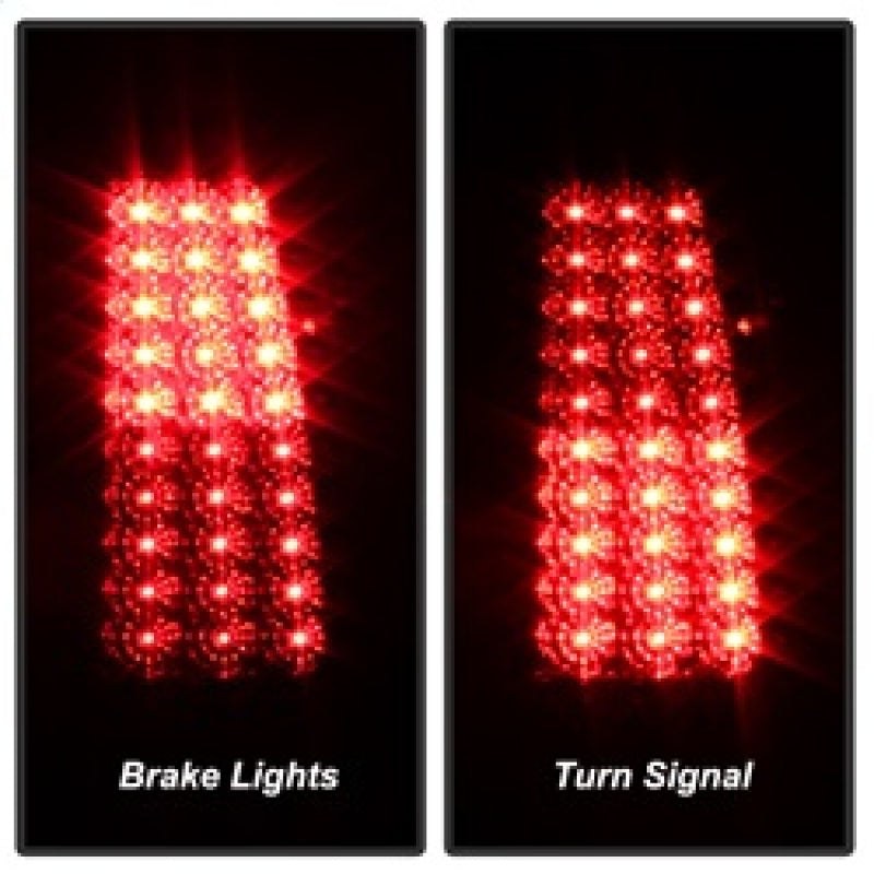 SPYDER 5008787 FITS:xTune Chevy Silverado 1500/2500/3500 03-06 LED Tail Lights Red Clear ALT-ON-CS03-LED-RC Tail Lights