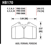Load image into Gallery viewer, Hawk Performance HB170E.650 FITS:Hawk 89-94 Porsche 911 / 86-91 944 Front &amp; Rear Blue 9012 Race Brake Pads Brake Pads Racing