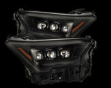 AlphaRex 880326 FITS: 2024 Toyota Tacoma NOVA-Series Projector Headlights (Pair) Alpha-Black w/Activation Light Headlights