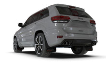 Load image into Gallery viewer, Rally Armor MF134-UR-BLK-MBK FITS: 18-22 Jeep Grand Cherokee SRT Trackhawk Black UR Mud Flap Metallic Black Logo Mud Flaps