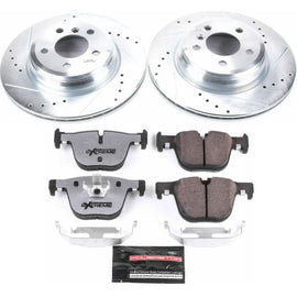 PowerStop K6667-26 FITS:Power Stop 15-16 BMW 328i xDrive Rear Z26 Street Warrior Brake Kit Brake Kits Performance D&S