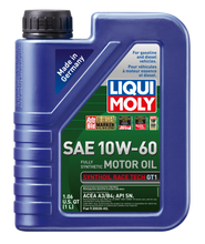 Load image into Gallery viewer, LIQUI MOLY 2068 FITS: 1L Synthoil Race Tech GT1 Motor Oil 10W60 Motor Oils
