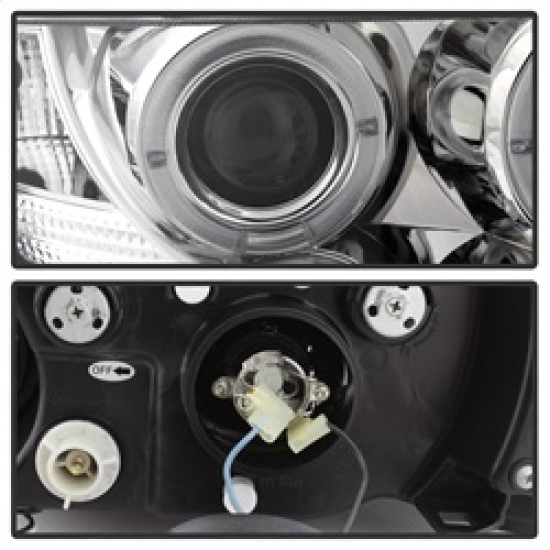 SPYDER 5009098 FITS: BMW Z3 96-02 Projector Headlights LED Halo Chrome High H1 Low H1 PRO-YD-BMWZ396-HL-C Headlights