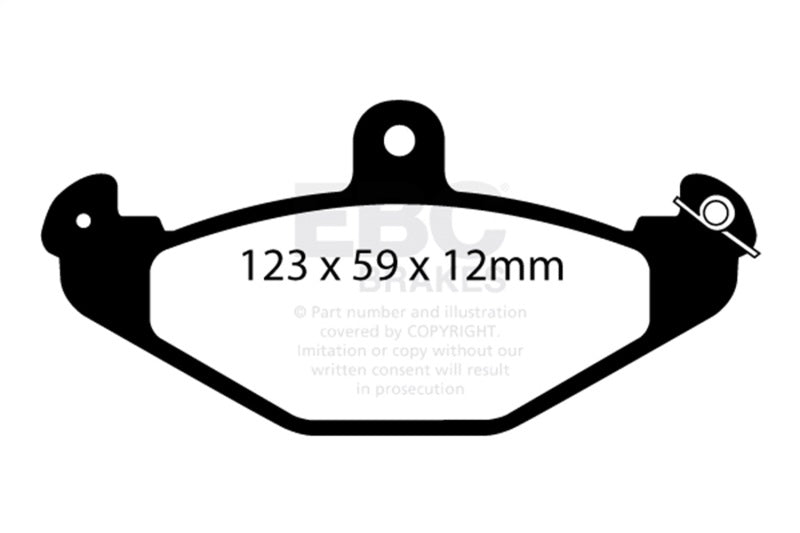 EBC DP3885/2C FITS: 08+ Lotus 2-Eleven 1.8 Supercharged Redstuff Rear Brake Pads Brake Pads Performance