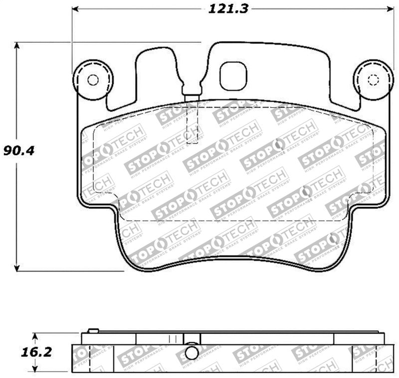 Stoptech 309.09170 FITS:StopTech Performance 00-07 Porsche Boxster S / 06-07 Cayman / 99-05 911 Carrera Front Brake Pads Brake Pads Performance