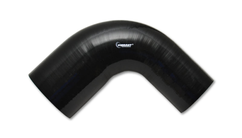 Vibrant 2780 FITS: 4 Ply Reinforced Silicone 90 degree Transition Elbow 2in I.D. x 2.5in I.D. 90 deg. Elbow BLK Silicone Couplers & Hoses