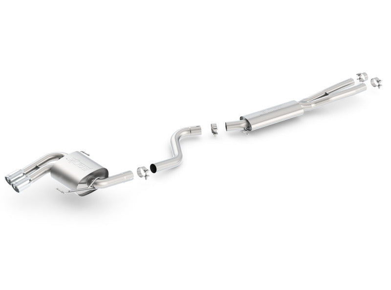 Borla 140505 FITS: 08-12 BMW 328i Sdm E90 2.0L RWD Dual Left Rear Exit Touring Cat-Back Exhaust Catback