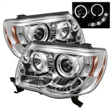 Load image into Gallery viewer, SPYDER 5011923 FITS: Toyota Tacoma 05-11 Projector Headlights LED Halo LED Chrome High H1 Low H1 PRO-YD-TT05-HL-C Headlights