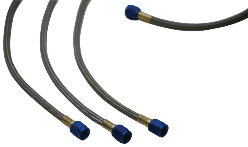 Vibrant 10277 FITS: Univ Oil Feed Kit 4ft Teflon lined S.S. hose with two -4AN female fittings preassembled Oil Line Kits