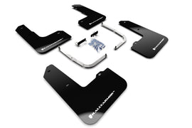 Rally Armor MF57-UR-BLK/WH FITS: 19-22 Hyundai Veloster N Black UR Mud Flap w/ White Logo Mud Flaps
