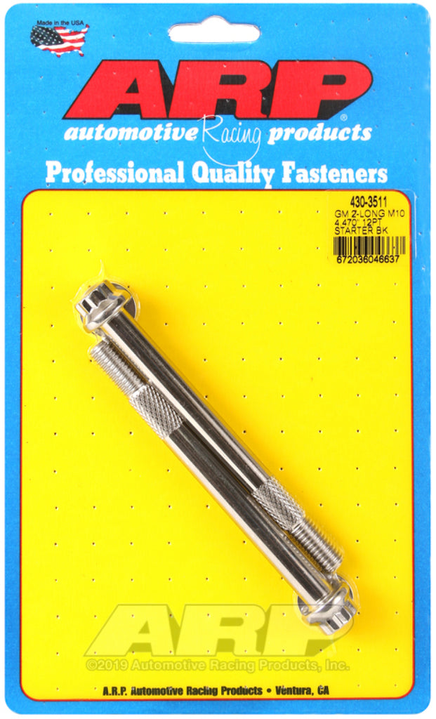ARP 430-3511 FITS: GM M10 X 4.470in 12pt SS Starter Bolt Kit Hardware Kits Other
